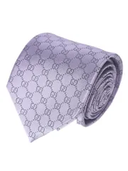 GUCCI (グッチ) シルク GC総柄 ネクタイ