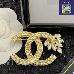 【今日特価】CHANEL シャネル 22 年 金色麦穂ダイヤブローチ?