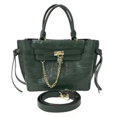 MICHAEL KORS マイケル コース  2WAY バッグ 型押し グリーン系  レディース [240101401869]