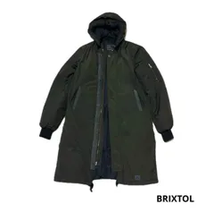 ●BRIXTOL●ロングボンバージャケット●MA-1・ダブルジップ●フード