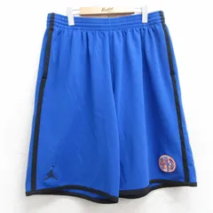 W36/古着 ショート トレーニング パンツ ショーツ メンズ 00s エアジョーダン マイケルジョーダン 青 ブルー 25jul01 中古 ボトムス 短パン