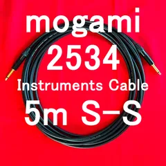 mogami 2534 Instruments Cable w/ Neutrik Gold Plated Plug SS 5m