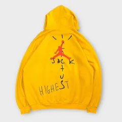 Travis Scott Nike Jordan Cactus Jack Highest Hoodie エアジョーダン トラヴィス カクタスジャック ハイエスト フーディー XXL イエローゴールド
