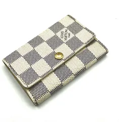 【鑑定済み】正規品 LOUIS VUITTON ルイヴィトン N61745 ミュルティクレ6 ダミエ アズール キーケース  レディース