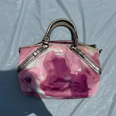 COACH コーチ ハンドバッグ ショルダーバッグ フラワー 花柄 希少 17002 ピンク レディース バッグ
