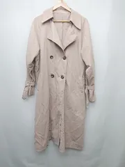 ◇ ◎ fifth フィフス ボリュームスリーブ 大人かわいい 長袖 トレンチ コート サイズM ベージュ ピンク レディース P  【1402270009001】