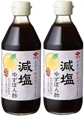 J027【 ニビシ醤油 】 減塩ゆずぽん酢 360ml × 2本　ぽん酢　2本　鍋　寒い時期　みんなで　家族　鍋パーティー　団らん　料理　湯豆腐　食事　おじいちゃん　おばあちゃん　クリスマス　ハロウィン　年末・年始　年越し　忘年会　	4990022408679のサムネイル
