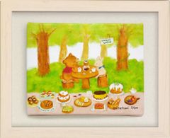 新品】Disney ディズニー くまのプーさん 絵画 木製フレーム 30×30