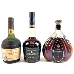 3本 COURVOISIER REMY MARTIN CAMUS コニャック 3本 REMY MARTIN CAMUS COURVOISIER コニャック ブランデー