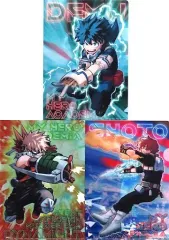 【中古】クリアファイル 緑谷出久＆爆豪勝己＆轟焦凍 A5クリアファイル3枚セット 「僕のヒーローアカデミア展 DRAWING SMASH」