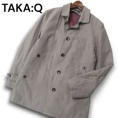 TAKA:Q タカキュー 秋冬 中綿 ライナー★ ヘリンボーン ステンカラー コート Sz.M メンズのサムネイル