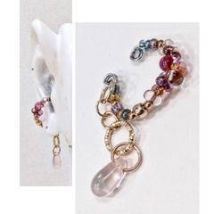 新品・未使用】舩木 倭帆 吹きガラス 花のうつわ 『紐モール花瓶