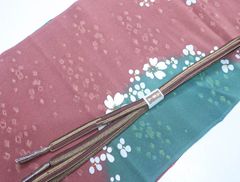 【着物】 和装小物 帯締め 帯揚げ セット 帯締 帯揚 花文様 平組 金糸 24W-3579