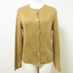 FENDI ロゴ サマーニット＆カーディガンセット ベージュ ヴィンテージ