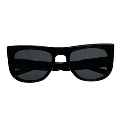 メゾンマルジェラ Maison Margiela ×GENTLEMONSTER ジェントルモンスター MM008 01 ホワイトステッチ キャットアイ サングラス 黒 ブラック ブランド古着ベクトル 中古☆AA★▲■241222のサムネイル