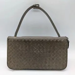 Bottega Veneta ボッテガヴェネタ イントレチャート ラウンドファスナー オーガナイザー レザー 長財布