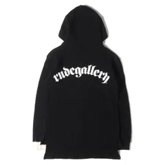 RUDE GALLERY ルードギャラリー パーカー サイズ:2 / 20AW バックロゴ サーマル フルジップ パーカー / ブラック 黒 / トップス フーディー ロングシルエット【メンズ】【中古】のサムネイル