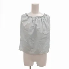 ジルサンダー JIL SANDER ホルターネックブラウス カットソー フリル リボン 38 M 水色 ライトブルー /FT ■GY09のサムネイル