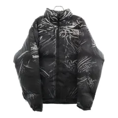 SUPREME (シュプリーム) 23SS ×THE NORTH FACE Trompe L'oeil Printed Nuptse Jacket ザ ノースフェイス ヌプシダウンジャケット ブラック ND02300I