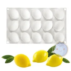 新品（送料無料）レモン　シリコンモールド型 レモンケーキ　レモン型 フルーツ　甘い 果物　チョコ型　ムースケーキ型 マフィンケーキ型 製氷器 抜き型 ゼリー　プリンカップ 製菓道具 デザート　お菓子　製菓道具　手作り　石けん型　石膏型　ハンドメイド キャンドル