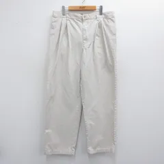 W34/古着 チャップス パンツ メンズ コットン 薄ベージュ カーキ 25apr15 中古 ボトムス ロング
