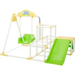 メーカー正規品 新品 野中製作所 おりたたみキッズパークEX プラス ジャングルジム ブランコ すべり台 鉄棒 4371