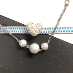 1304パール 白の羽織紐と帯留め　コットンパール風　帯締め　三分紐　着物　小紋　アンティーク着物　普段着着物　帯　半幅帯　洒落帯