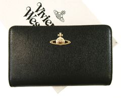 ヴィヴィアンウエストウッド Vivienne Westwood 財布 ◆新品◆ レディース ブラック SAFFIANO 7314 ＊札入れなし VW-767