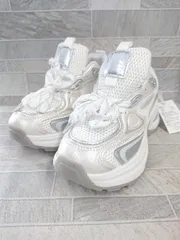 ◇ Θ 未使用 ノーブランド タグ付き 厚底 スニーカー シューズ サイズ3 ホワイト シルバー系 レディース E  【1507230000705】