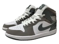 NIKE (ナイキ) AIR JORDAN 1 MID SE エア ジョーダン 1 MID SE スニーカー HF3216-100 28cm US10 ホワイト グレー メンズ/104