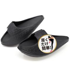 【新品】 [Tomjen] ダイエットスリッパ 【理学療法士監修の履くだけながらエクササイズ】（美脚、メリハリボディを同時に目指せる） 健康スリッパ 健康サンダル 体幹トレーニング ダイエットサンダル サイズ23.0～24.5cm推奨 ブラック