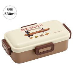 弁当箱 大人 一段 仕切り 食洗機 レンジ 対応 抗菌 日本製 容量 530ml スケーター PFLB6AG ロック