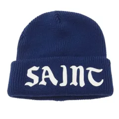 コ*ヒ様 22aw SAINT MICHAEL セントマイケル ニットキャップ セントマイケル ニットキャップ ニット帽 ビーニー ブラック