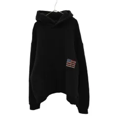 ALEXANDER WANG (アレキサンダーワン) 渋谷パルコオープン記念 トリコロールロゴプリントフーディー パーカー ブラックのサムネイル