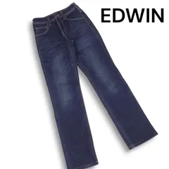 EDWIN エドウィン GMW403 秋冬★ USED加工 ストレッチ 裏起毛 デニム パンツ ジーンズ Sz.XS レディース