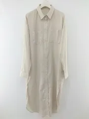 ◇ Riche glamour 長袖 膝下丈 ワンピース サイズM ベージュ レディース P  【中古】 【1209220006505】のサムネイル