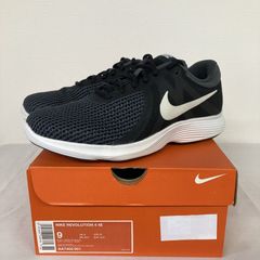 【新品】NIKE　ランニングシューズ　レボリューション4　4E　AA7402-001  ブラック/ホワイト/アンスラサイト
