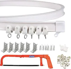 A'sTool カーテンレール 車用 出窓 変形 コーナー 曲がる 切れる DIY( 壁用２m)