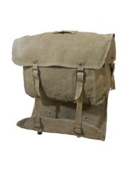 イタリア軍 コットン バックパック スモール 中古可 ※汚れ有/画像現品d