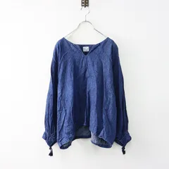 オアスロウ orSlow COTTON LINEN PULLOVER SHIRTS コットンリネンデニム プルオーバーシャツ 1/インディゴ【2400014131949】のサムネイル