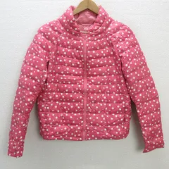 U■ユニクロ/UNIQLO ウルトラライトダウンジャケットドット柄【レディースM】ピンク/LADIES■35【中古】■