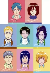 【中古】キャラカード 全8種セット イラストカード 「進撃の巨人」 WIT STUDIO ウィンターフェア’24グッズ購入特典