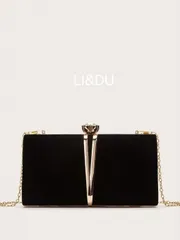 バッグ レディース ドレスバッグ 金属装飾 多用途 実用的なクラッチバッグ、イブニングハンドバッグ