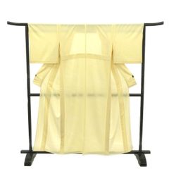 小紋/単衣/クリーム色/未使用品/仕立上がり/適応身長153～160㎝/11132