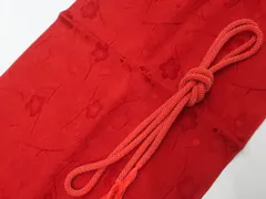 【京松】【着物】和装小物　帯締め帯揚げセット　丸組　ビーズ　帯締　帯揚　r7w03-1317