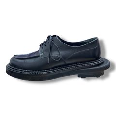 参考上代168300円 J.M. WESTON sacai 25SS Golf Derby ゴルフ ダービー レザー シューズ 短靴 ジェイエムウエストン サカイ ブラック 6D 90834A1