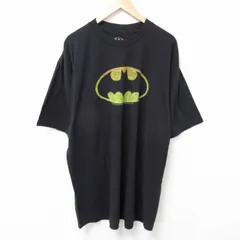 XL/古着 半袖 Tシャツ メンズ DCコミックス バットマン BATMAN 大きいサイズ ロング丈 クルーネック 黒 ブラック 25jul12 中古