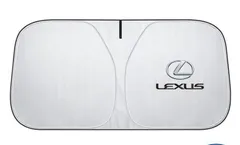 新型 140cm*70cm レクサス LEXUS ロゴ フロントサンシェード ワンタッチフロントシェード  フロントガラス サンシェード 紫外線対策 収納袋付  折りたたみ式   LS/LC/UX/NX/RX/RC/IS/GS/ES/LX/SC