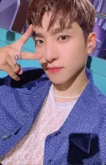 【中古】コレクションカード(男性) THE BOYZ/SANGYEON(サンヨン)/裏面青/「THRILL-ING OFFICIAL MD」PVCミニポケットフォトカードセット(KICK Ver.) フォトカード