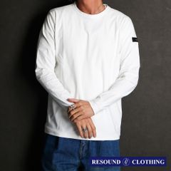 【RESOUND CLOTHING 】nylon longsleave Tee - WHITE / ナイロンロングスリーブTシャツ / RC35-T-010【メンズ】【送料無料】